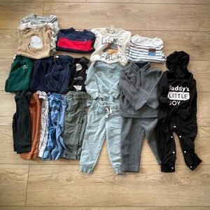 Baby boy fall winter clothes bundle 18-24 months
